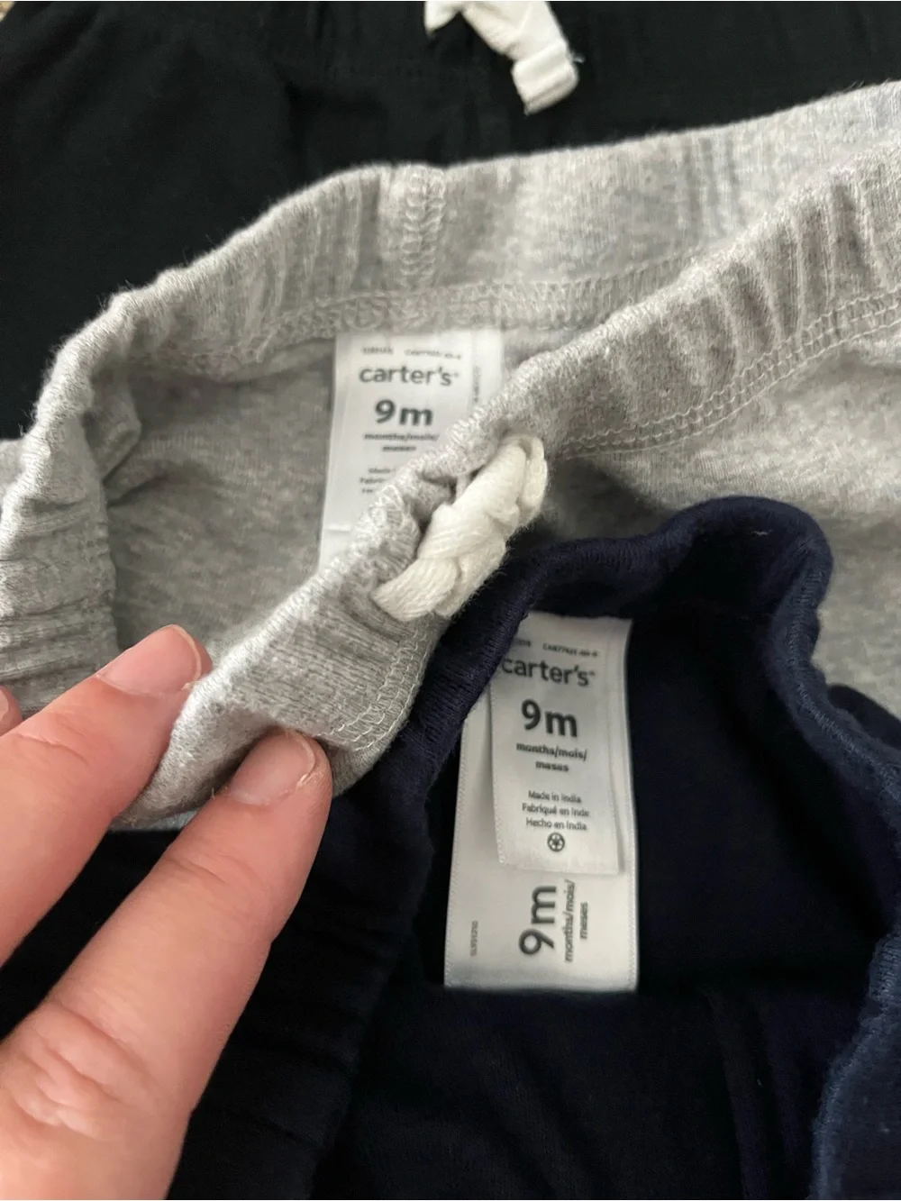 Carter's 4-pack Pull-On Joggers in Navy, Gray & Black